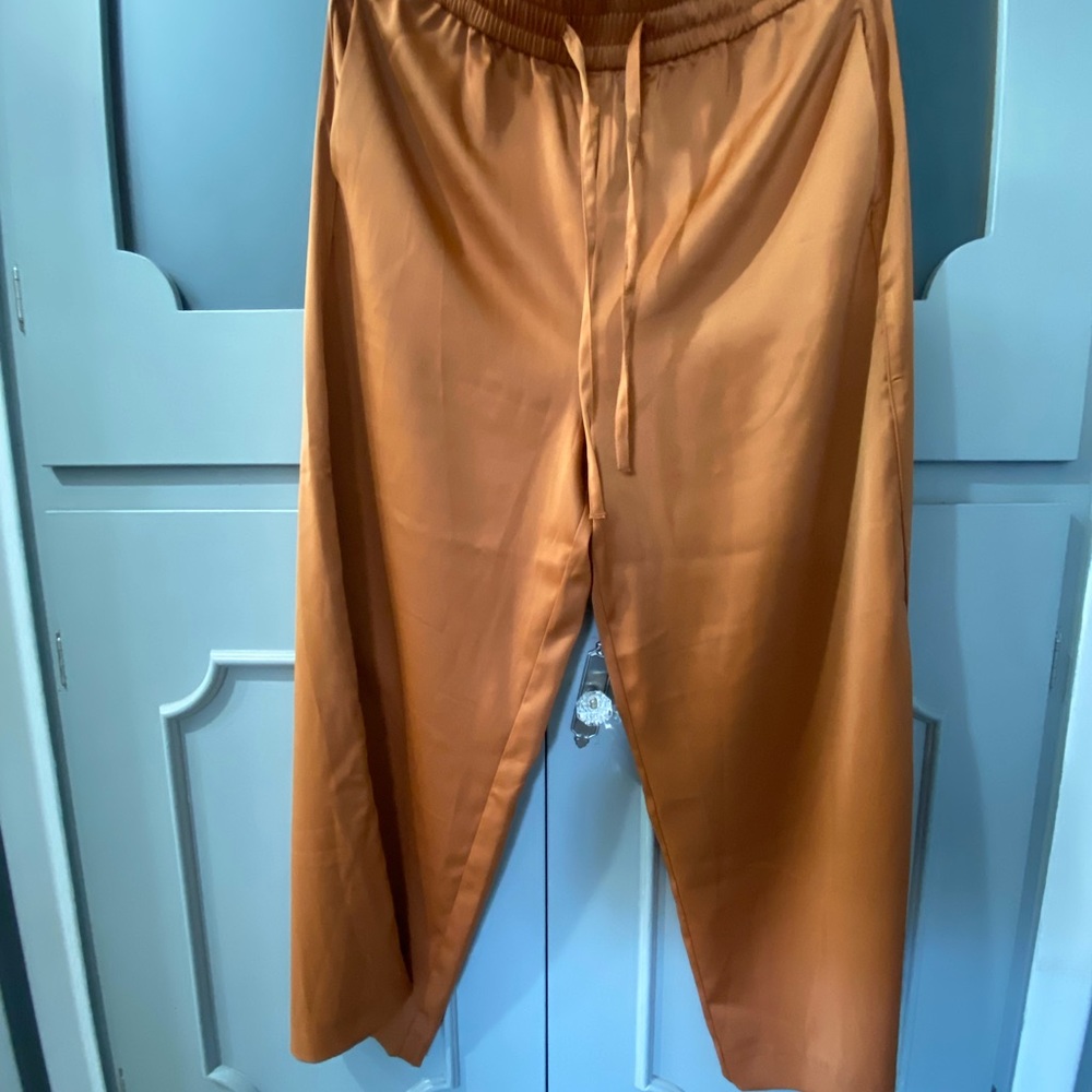 Zara cropped wide leg pants